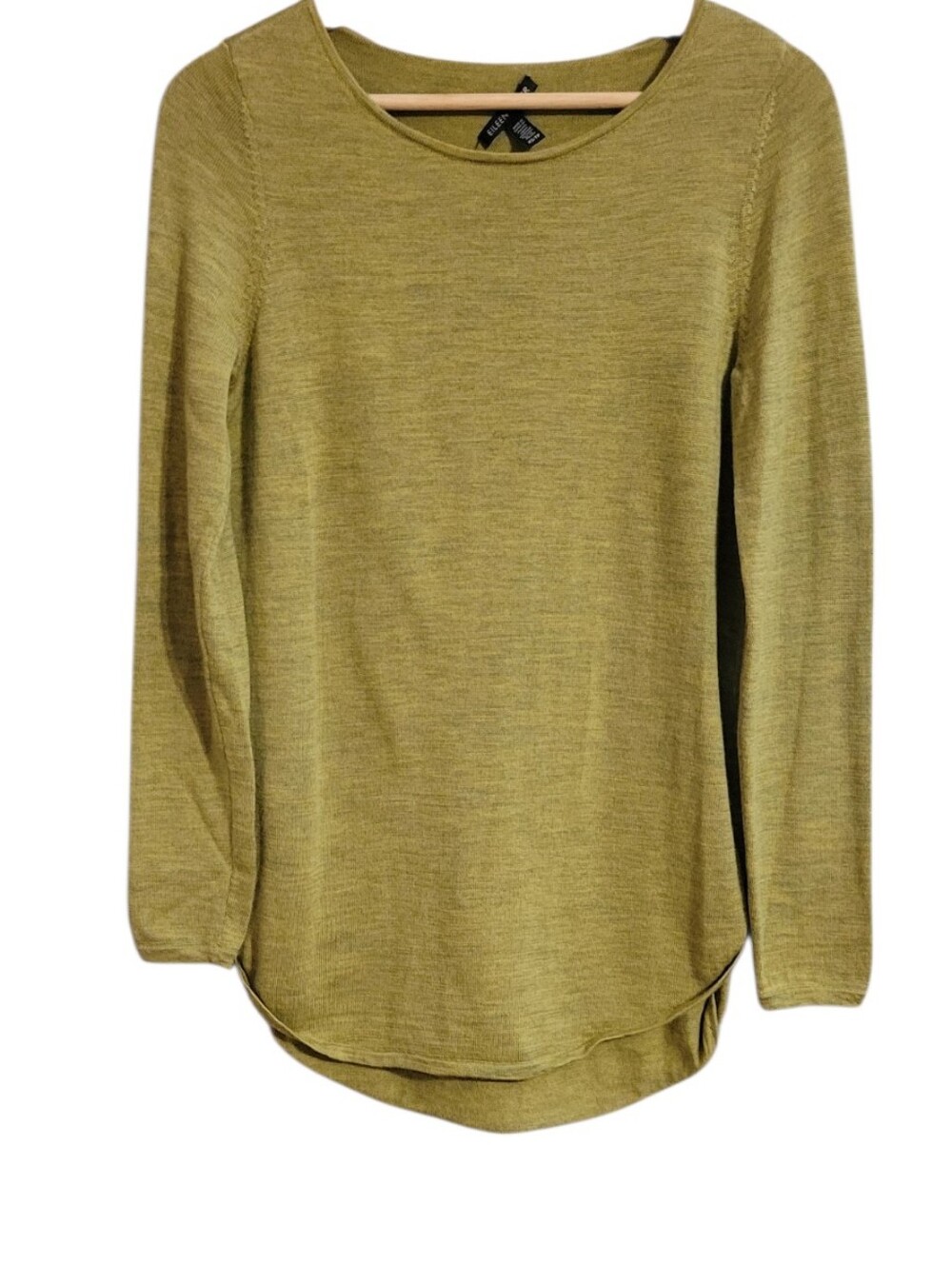 Eileen Fisher Green Merino Wool Sweater